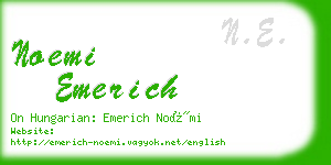 noemi emerich business card